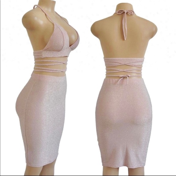 Two Piece Bodycon Sequin - Picture 2 of 4